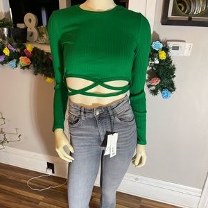 Zara ribbed crop top
